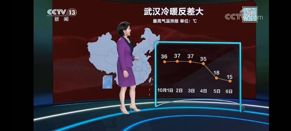 2022.9.30央视晚间天气预报 冷空气自北下南  -图8